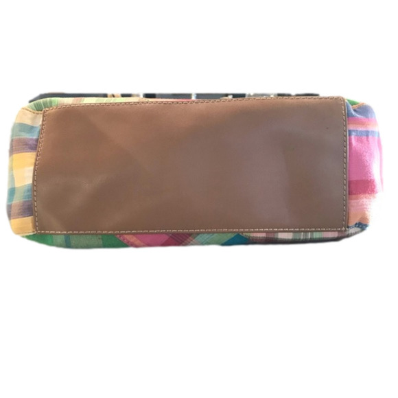 Kim Rogers Colorful Patchwork Canvas Satchel Shoulder Bag Handbag Purse - Picture 6 of 9